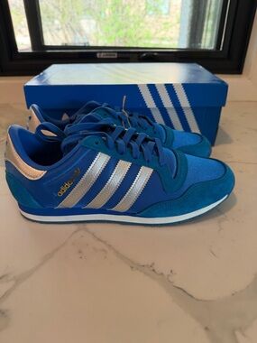 Brand NEW in box Galaxy By Harvic Blue and Silver Athletic Sneakers